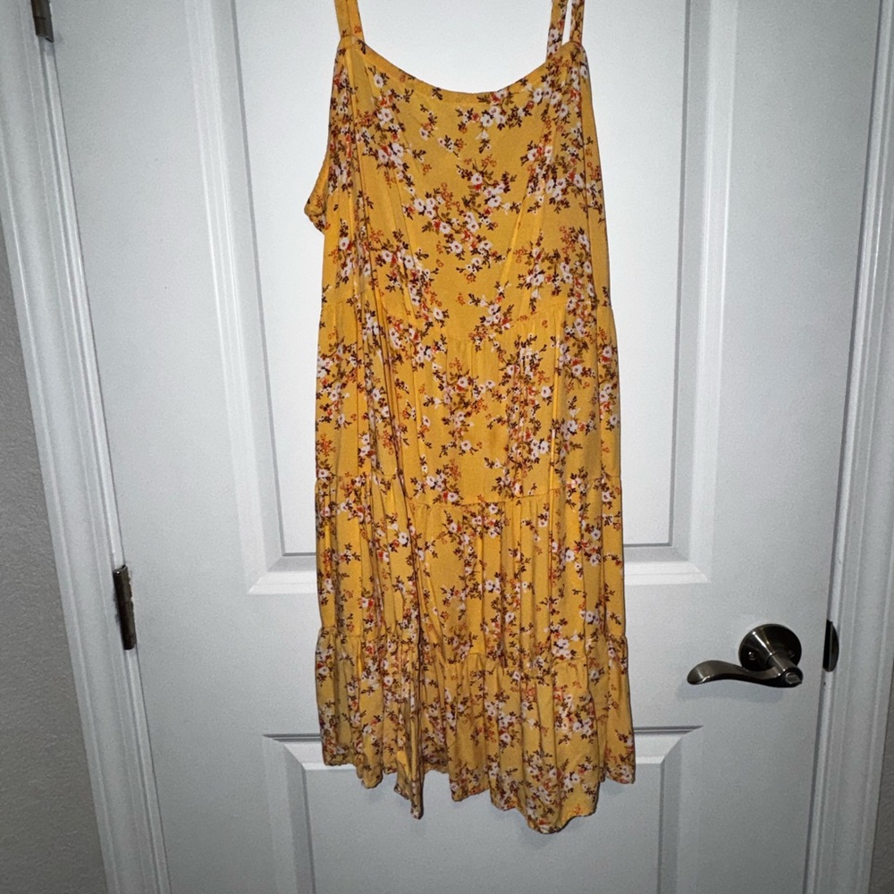 Old Navy Yellow Floral Dress